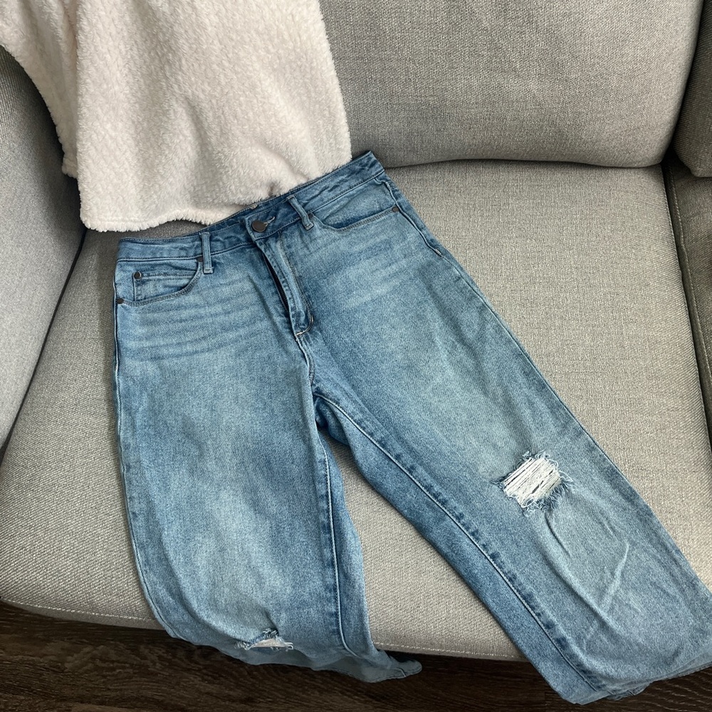 Articles of Society Cropped High Waist Jeans